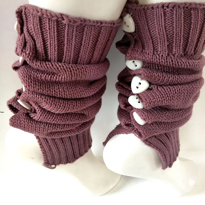 sherpa lining faux fur knitting leg warmers Knitted Crochet Leg Warmers