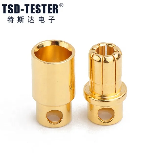 RC Banana Plug 2.0mm 3.0mm 3.5mm 4.0mm Bullet Female Male Connector 5.0mm 5.5mm 6mm 8mm Gold Plated Copper For RC ESC