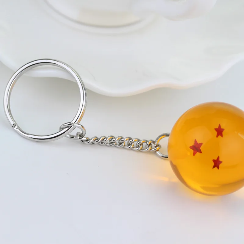 Модный мультяшный аниме из смолы семь звезд Гоку 3D Dragon Ball брелок для ключей