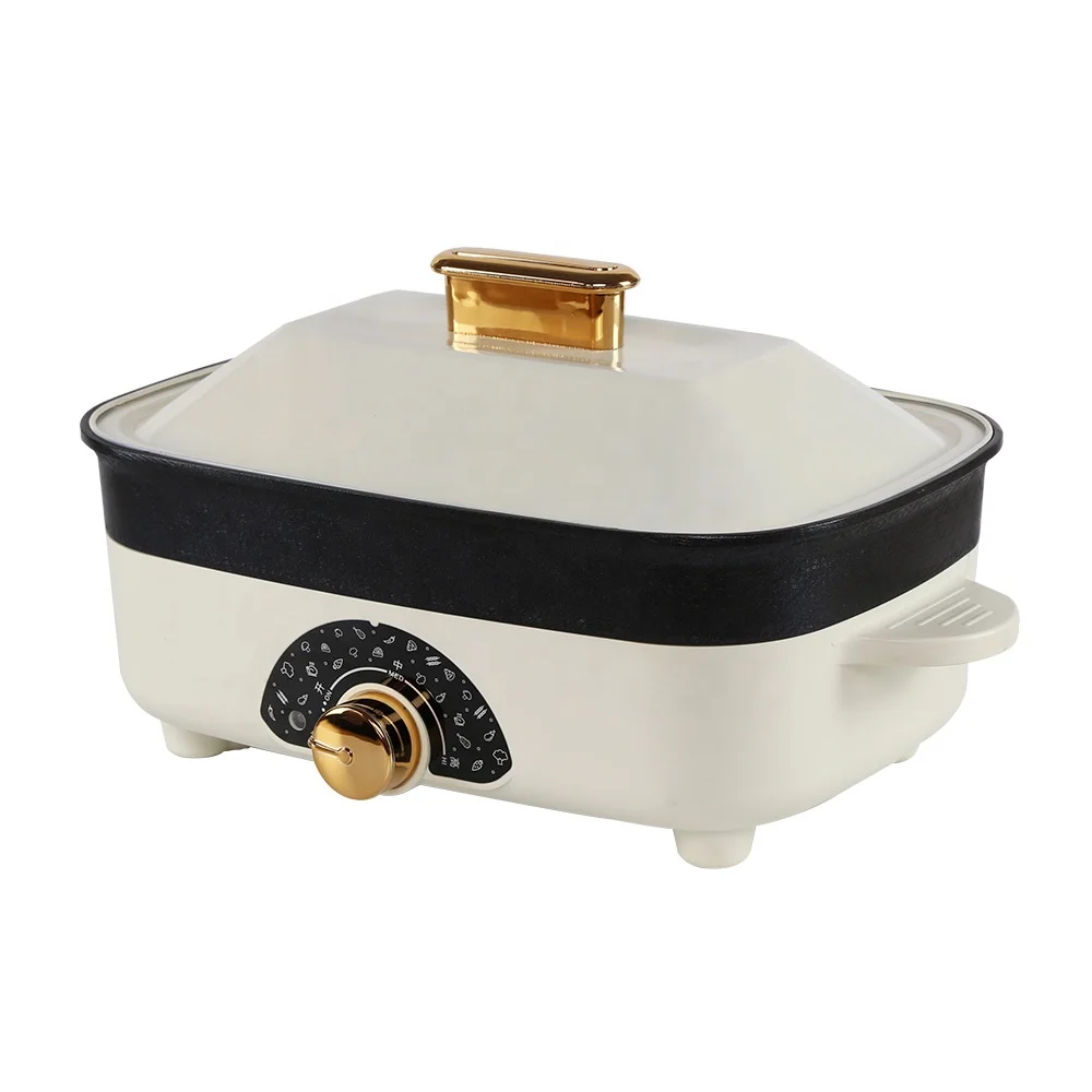 Simple Fancy Steam Frying Multipurpose Hot Pot Electric Skillet