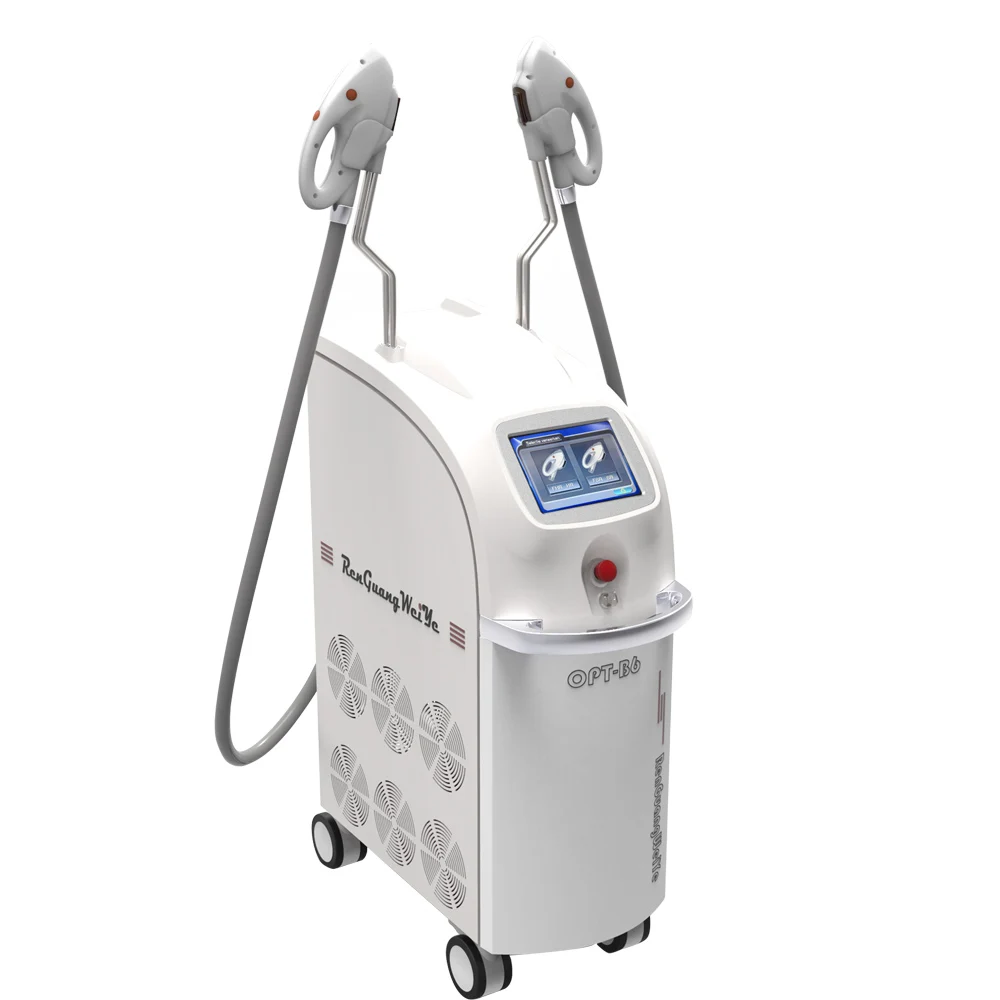 B6 beauty equipment elight rf ipl opt hair removal skin rejuvenation with real sapphire OPT crystal hair epilator
