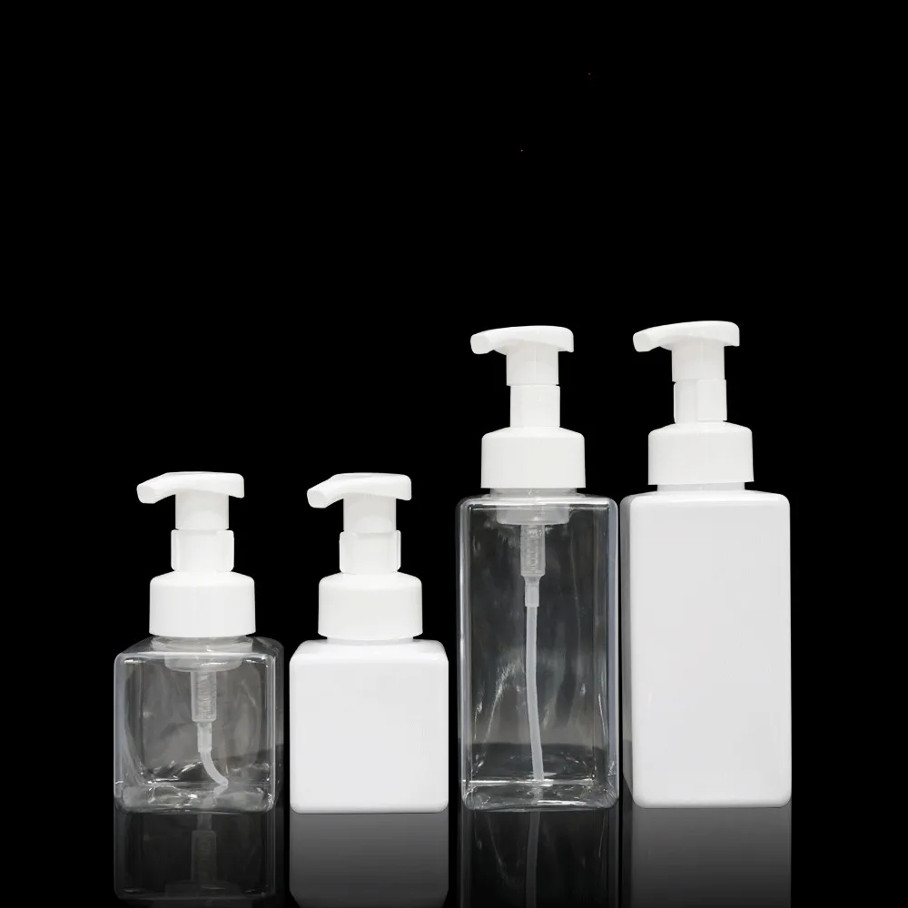 250ml 500ml clear or white colour foam bottle mousse foam divided bottle hand atomizer bottles shampoo