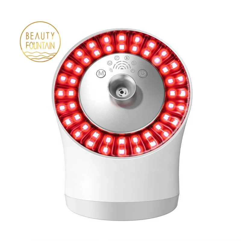 Home SPA Salon Skin Rejuvenation Machine Warm Face Sauna Vaporizer  LED Photon Red Light Therapy Nano Mist Spray Facial Steamer