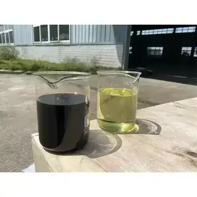 Diesel fuel from waste car engine oil used motor oil refinery distillation machine