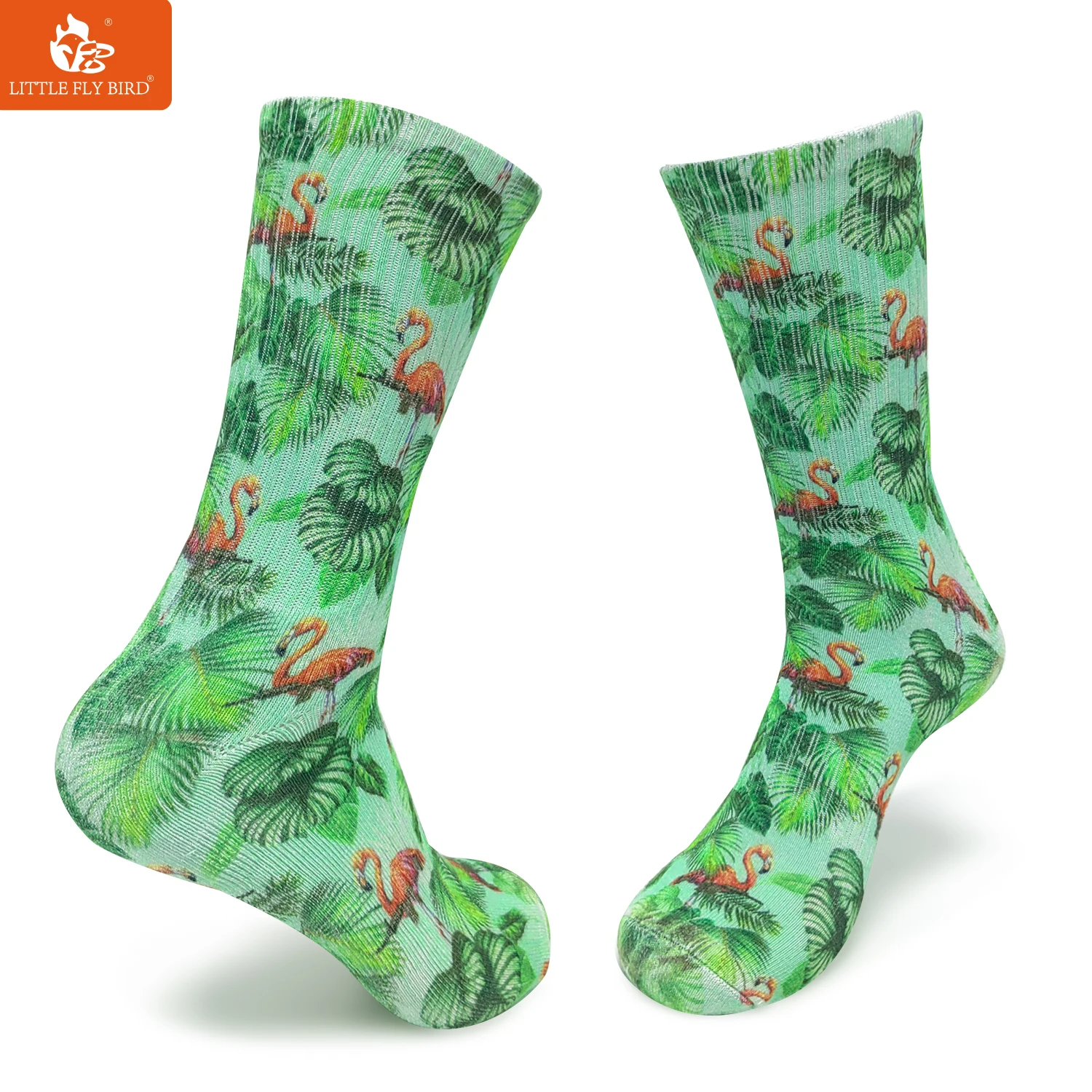 360 degree sublimation dress or sports socks polyester colorful all over logo quickly dry socks