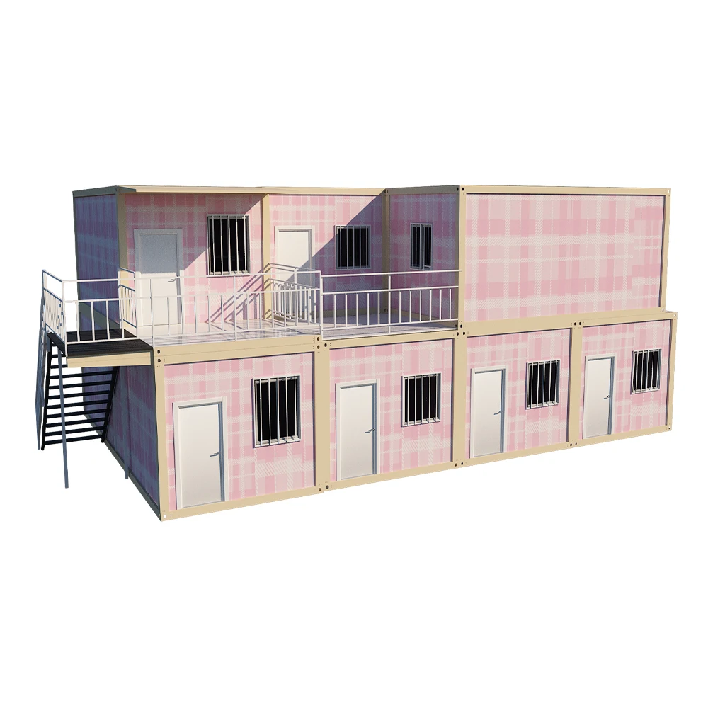 High Quality Pack Shipping Container Two Bedroom Prefab Container House  Garage Storage Foldable Homes