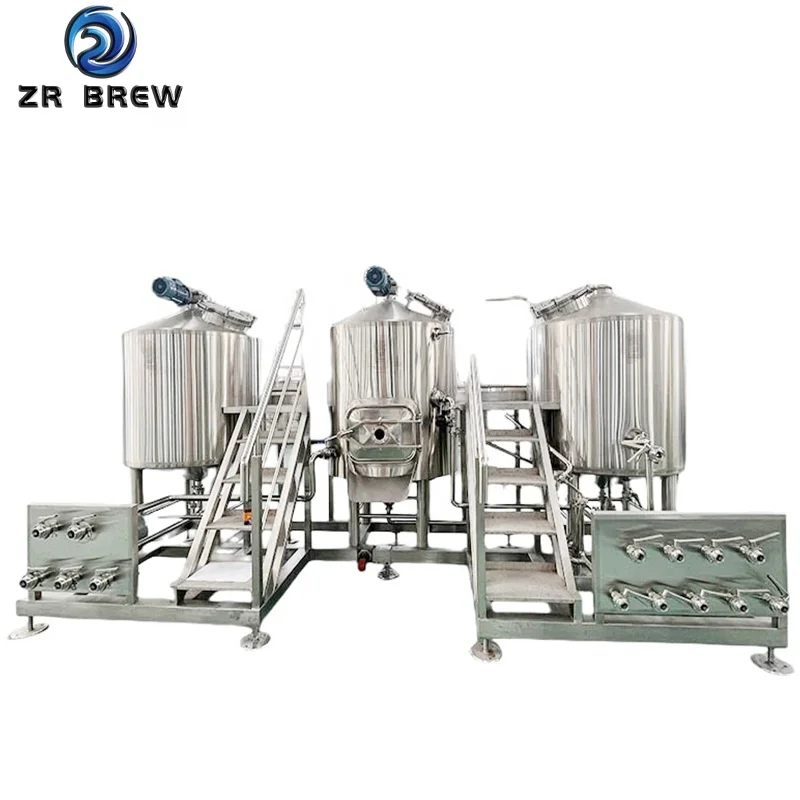 beer fermenter 100l 1bbl 200l 3-vessel gas brewhouse fermenter turnkey beer brewery equipment