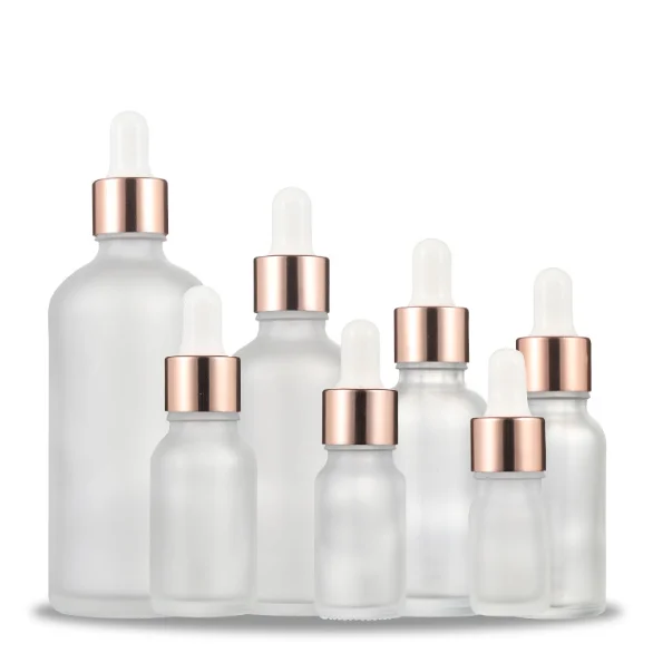 10ML 15ML 20Ml 30Ml 50ML 100ML 200ML Frosted Glass Dropper Bottle White Glass Dropper Bottles