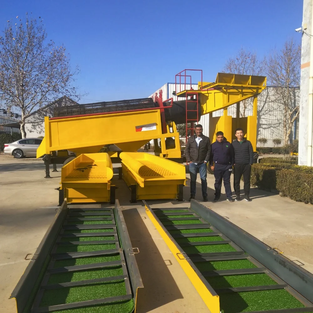 placer gold soil trommel type centrifugal concentrator gold recovery machine