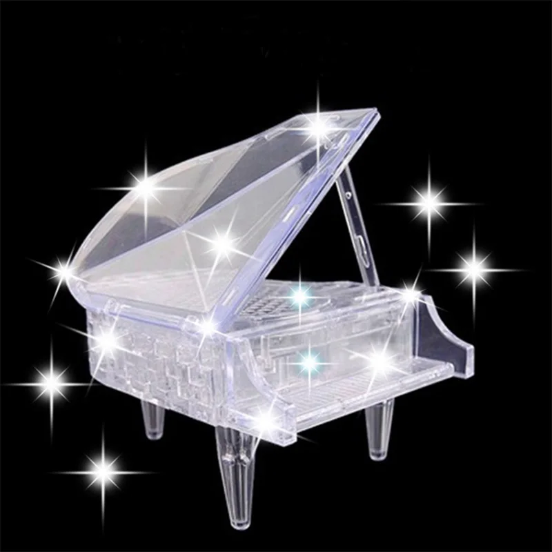 piano crystal building blocks gift educational toys 3D crystal Puzzle