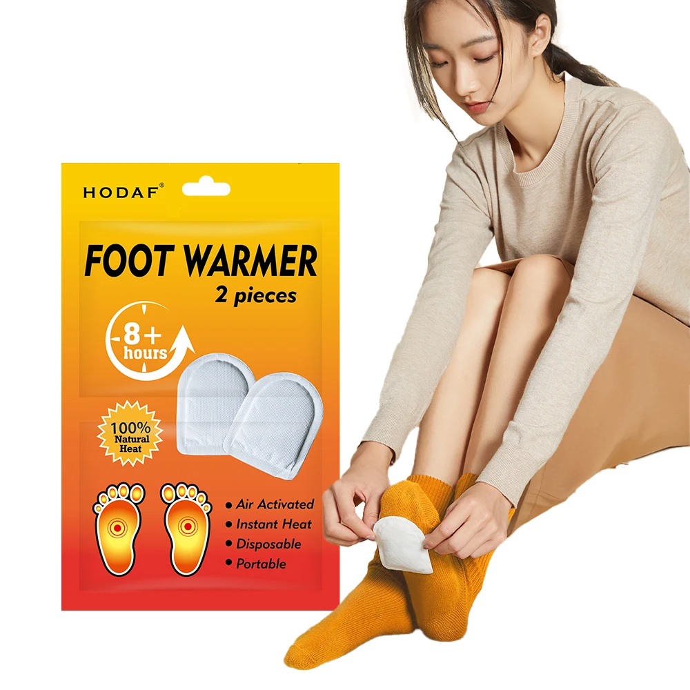 Customized Logo Foot Warmer Pads Adhesive Heated Insole Foot Warmer Pad