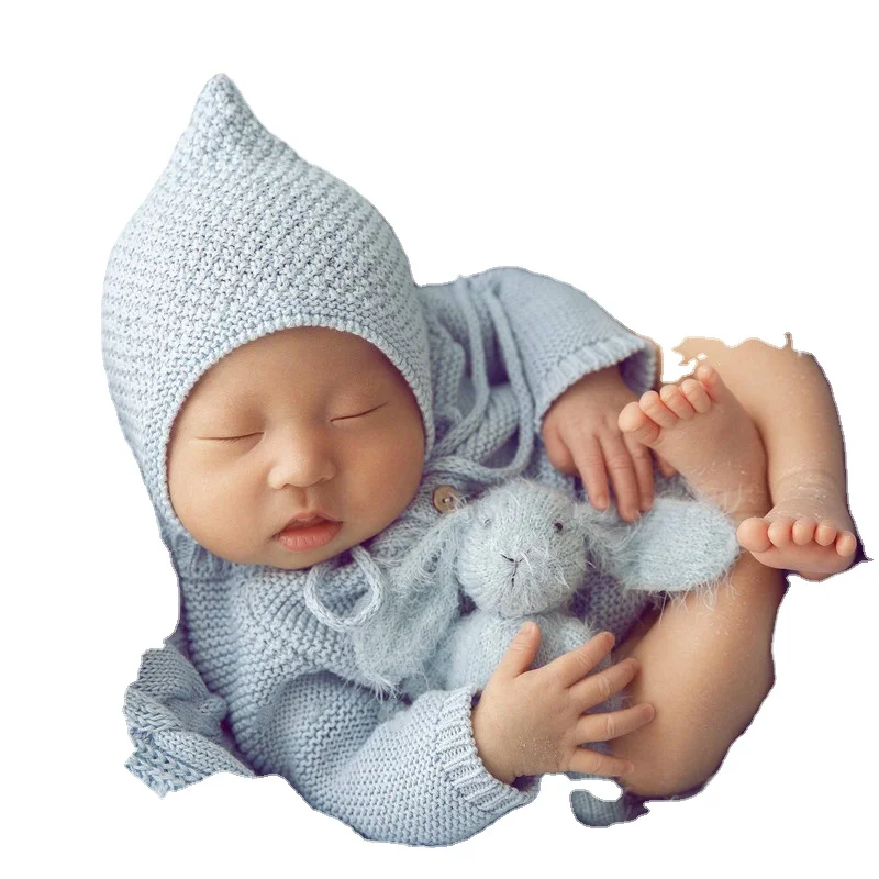 Baby Photo Crochet Suit Hat Jumpsuit Baby Clothing Sets Newborn Baby Clothes