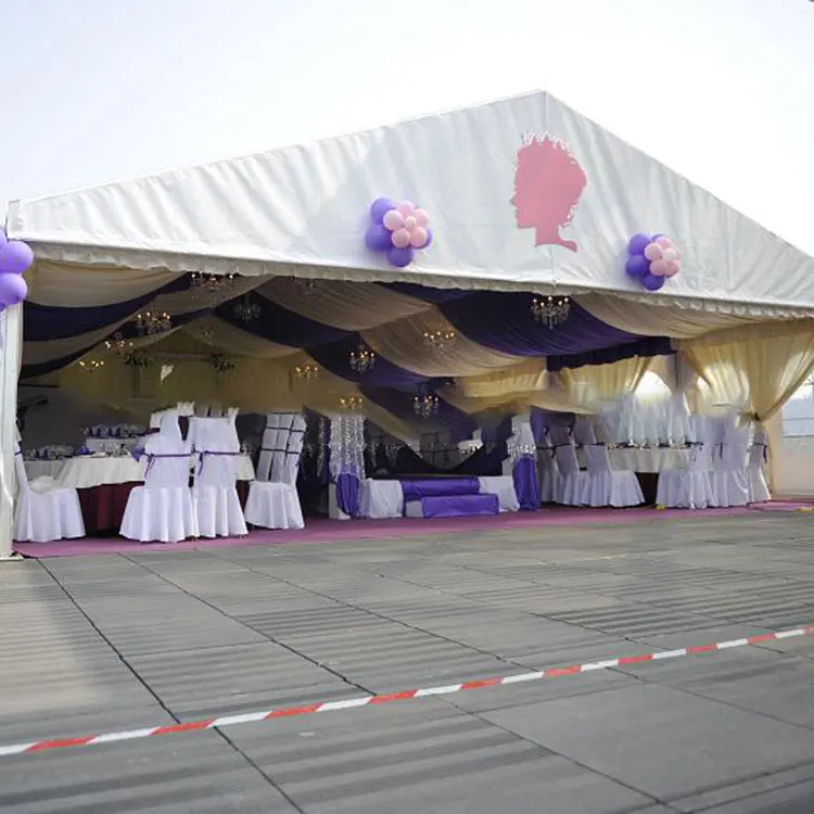 Outdoor Luxury Exquisite Design Wedding Tents Ceiling Drape Romantic Wedding Tent