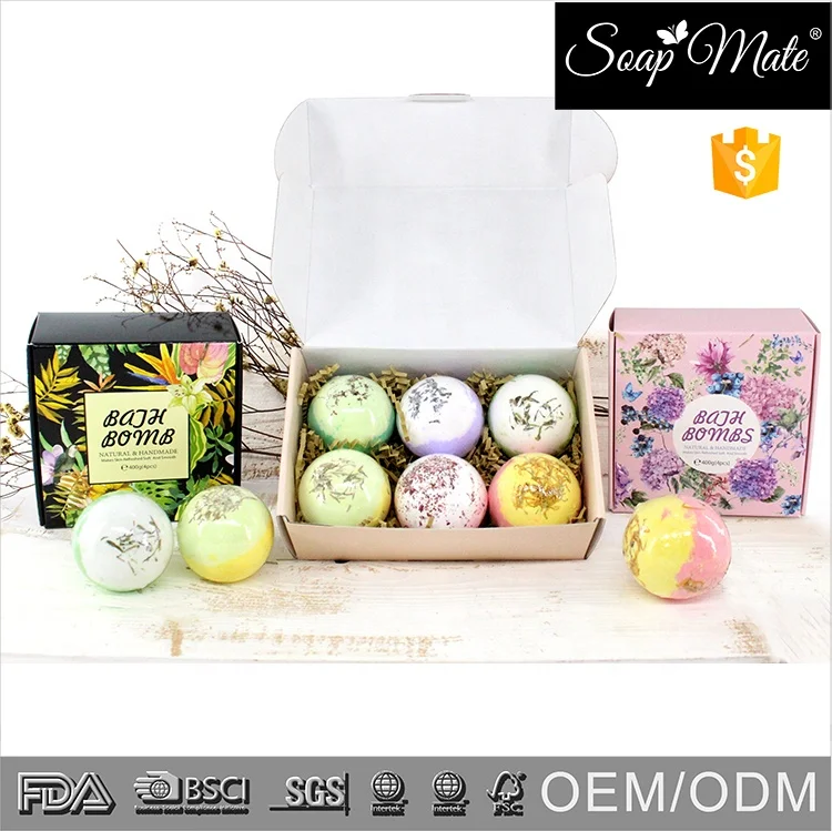 Natural Moisturizer Organic Bath Bomb Calendula Flower Bath Fizzer