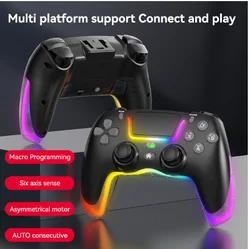 P07 Wireless Joystick For PS4/Switch/IOS/Android/PC RGB Gaming Controller BT Handle Console Accessories No Delay Gamepad