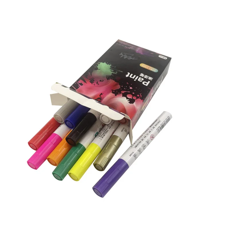Permanent non-toxic oil based drawing paining markers pen set for kids adults daily using on multiple material