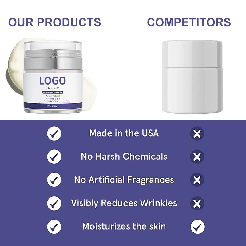 Hemp Seed Oil Fresh Anti Aging Vitamin C Collagen Fresh Cream Beauty Turmeric Moisturizer Whitening Instant Face Lift Cream