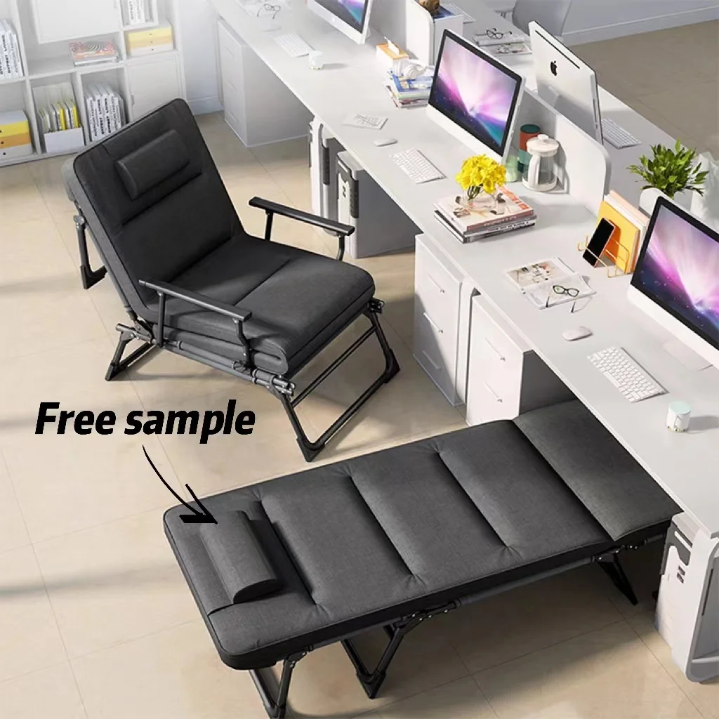 Urban style metal material thick sponge adjustable metal folding beds for adults