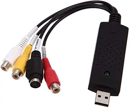 
USB 2.0 Audio/Video Converter capture grabber Digitize and Edit Video from Any Analog Source Including VCR, VHS, DVD 