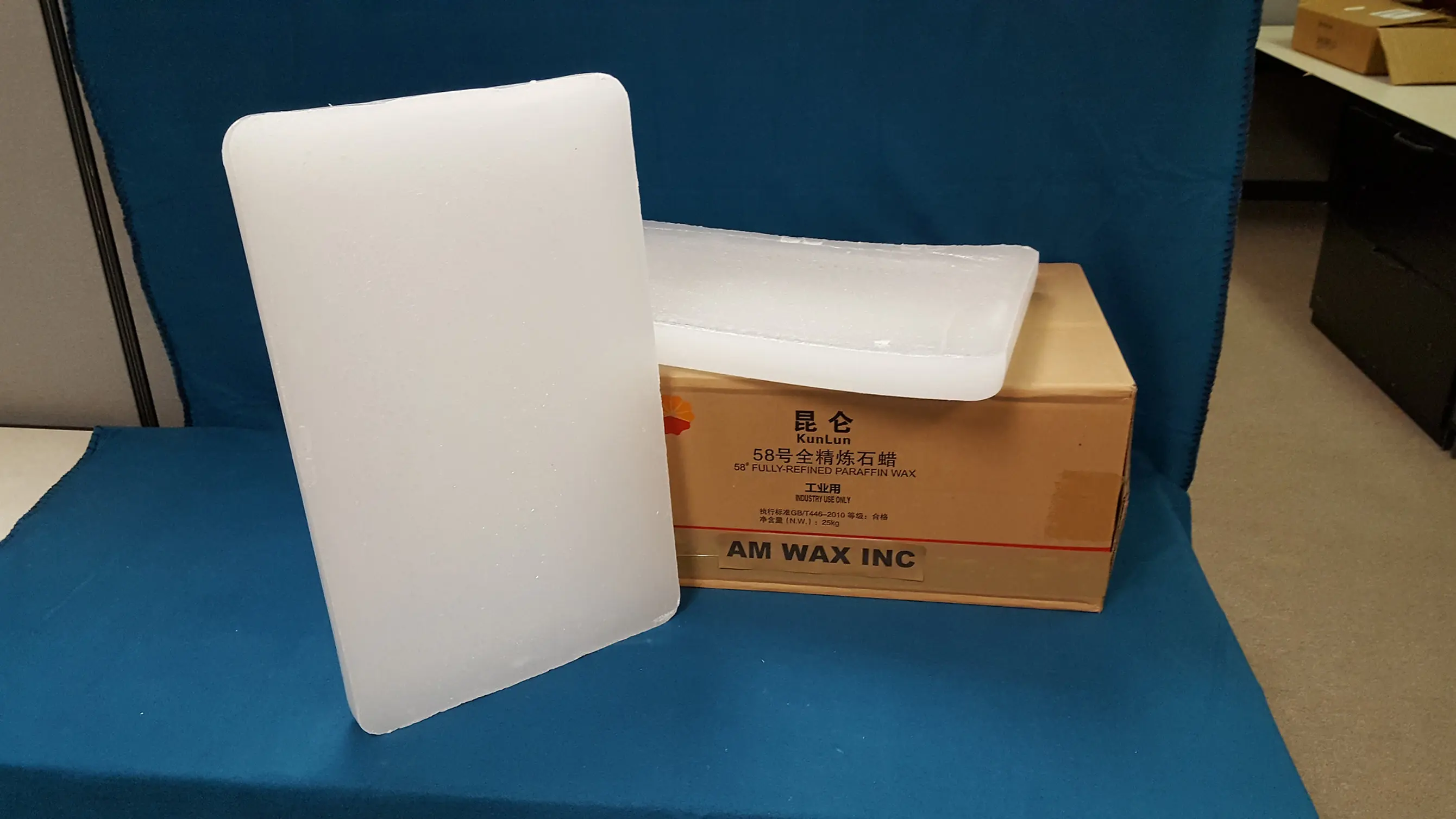 Kunlun Brand Fully Refined Paraffin Wax 58/60 Deg. C parafina para velas 140/145