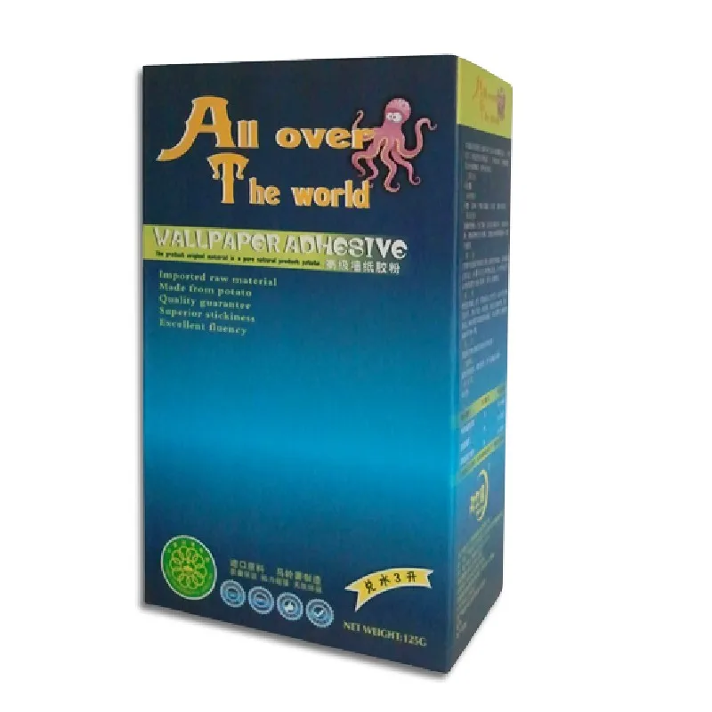 Excellent water solubility anti-fungal wallpaper glue waterproof adhesive 2kg paste  ready to use