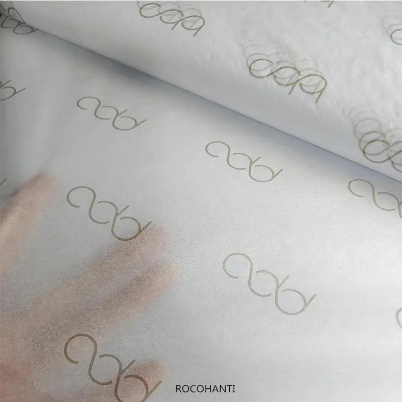 17gsm wholesale custom printed logo wrapping  tissue paper for packing