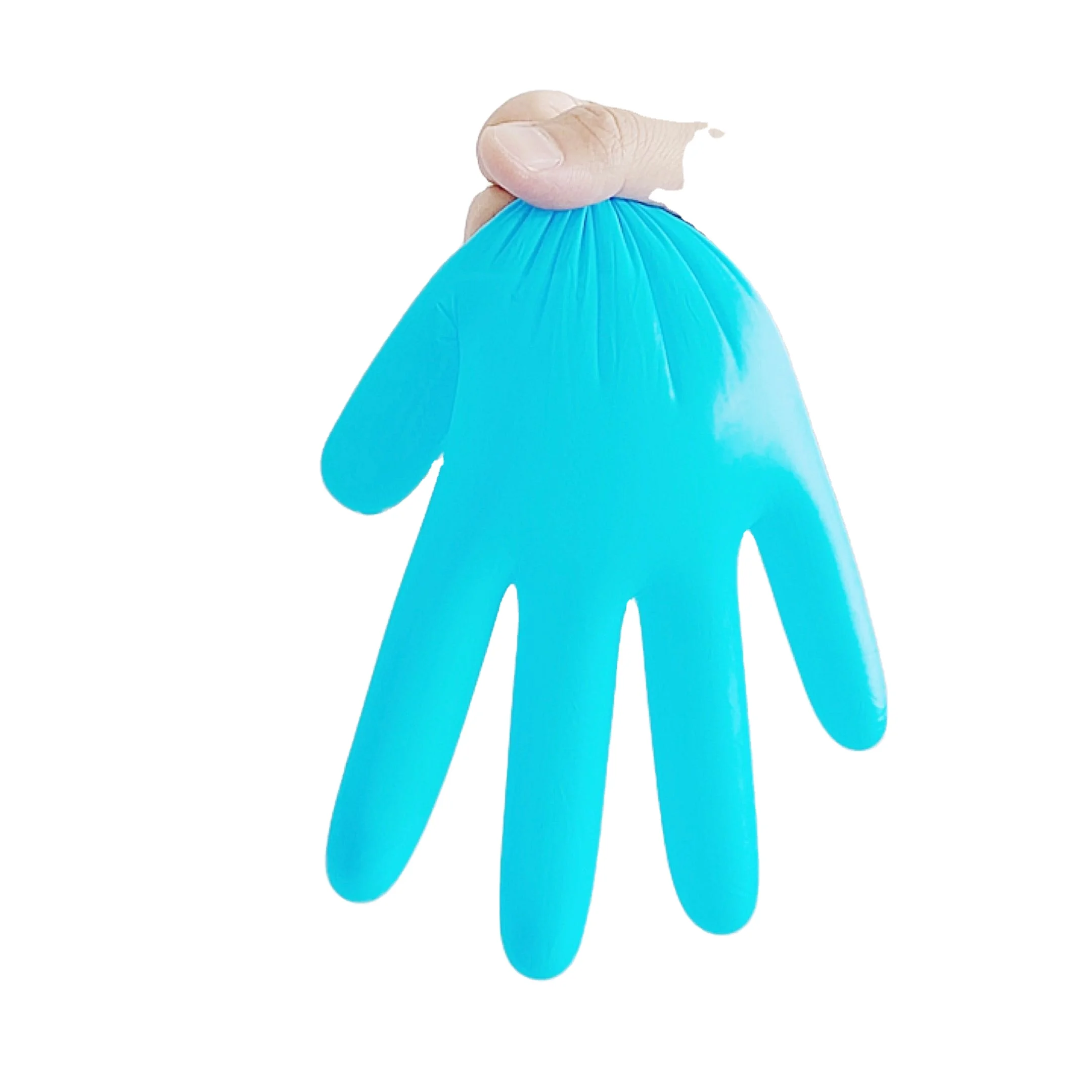 Safehealth blue medium powder-free latex free finger textured disposable nitrile