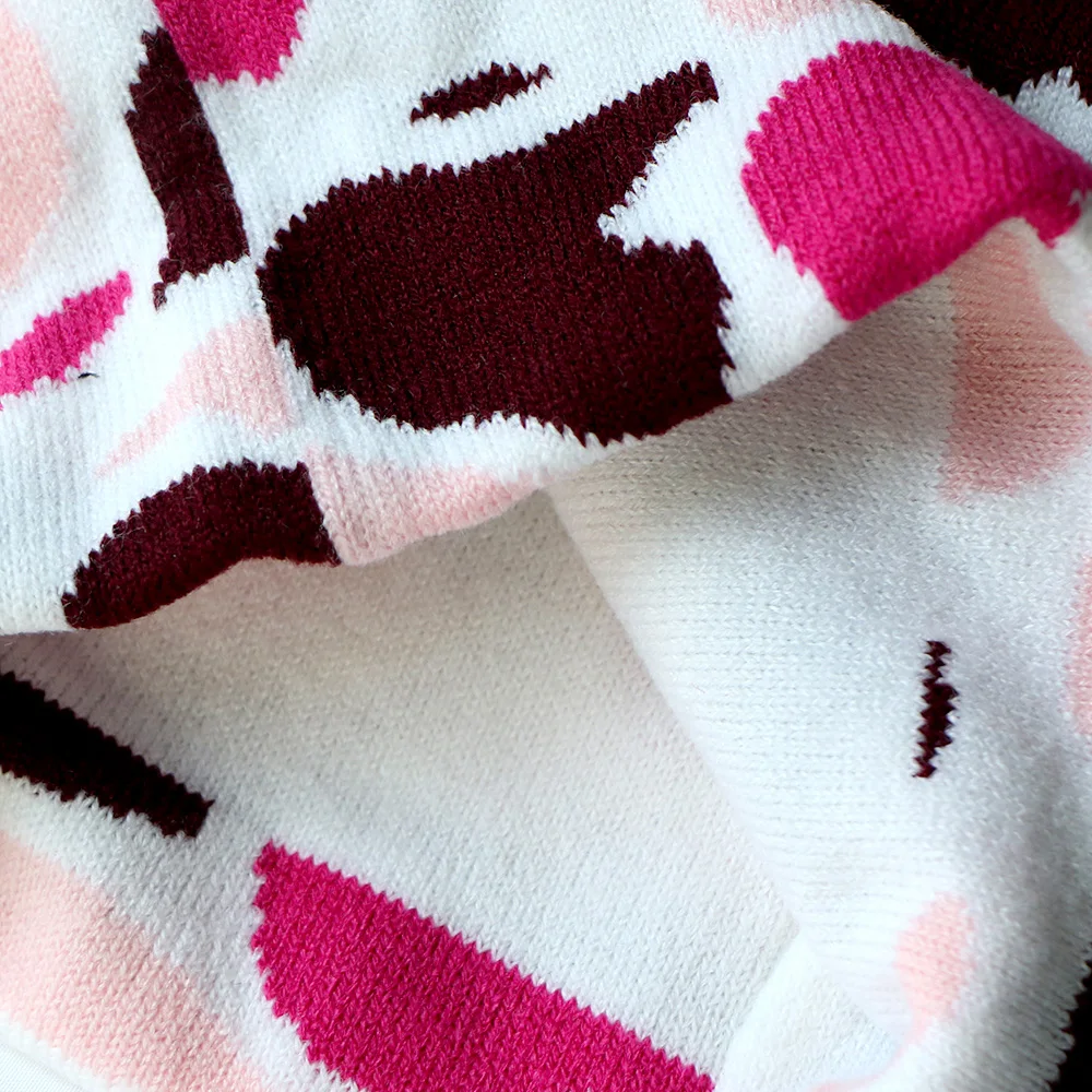 Hengxing Manufacturer bulk custom winter two tone one hole women full face ski mask wholesale