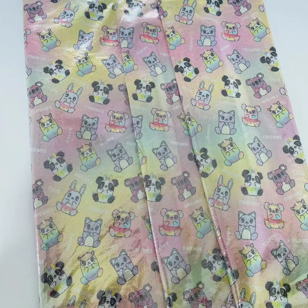 designer fabric custom and digital printed holographic fabric