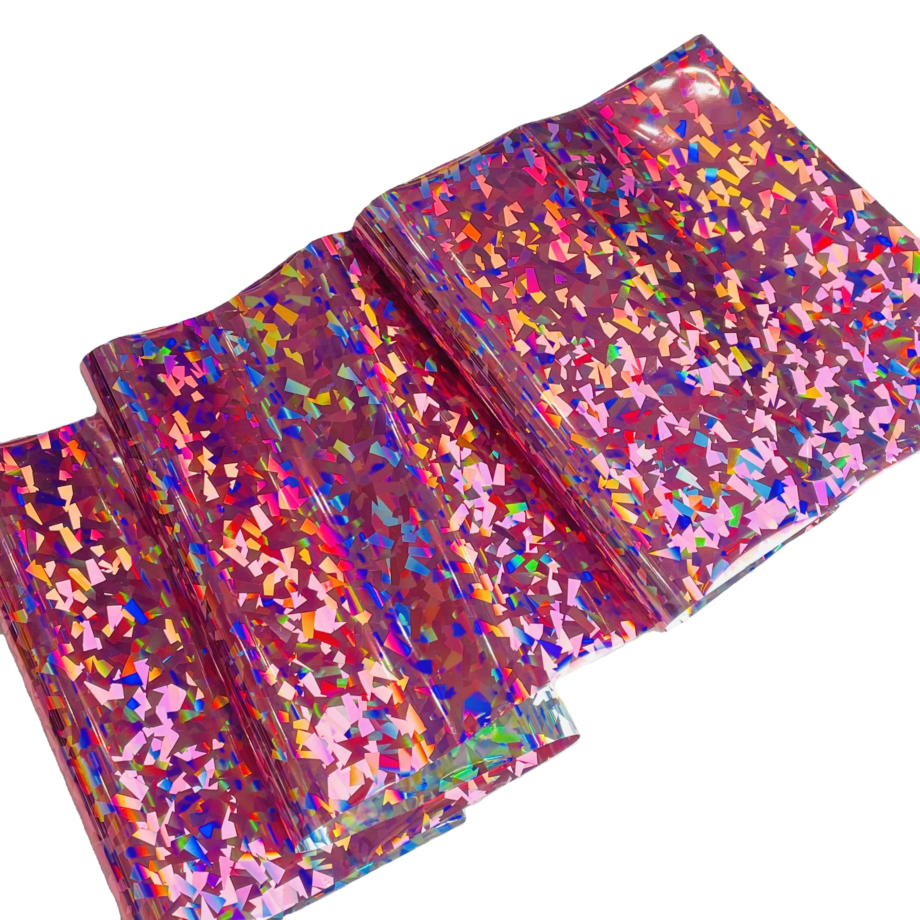 Jinghua Laser Custom Holographic Foil Multi Color Laser  Transfer Cold Stamping Foil for Paper /plastic/ Leather