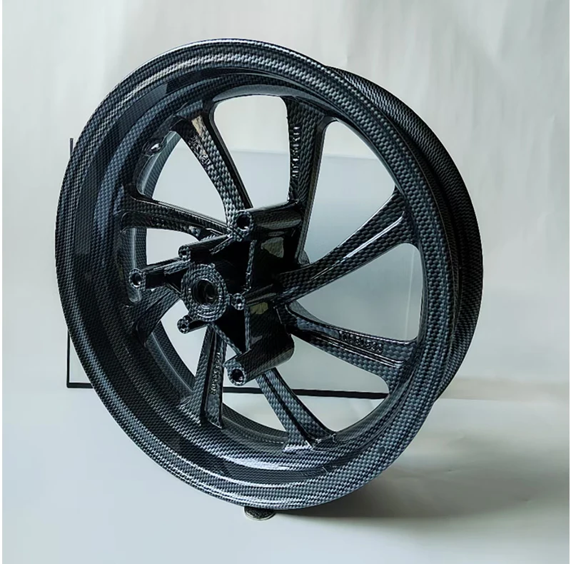 New Style  Tank 200 Cc  150 CC  Motorcycle Scooter   Wheel  Front  Aluminum Wheel 13 Inches Carbon Fiber Color Motorcycle Wheel