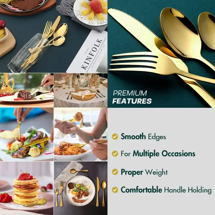 Stainless Steel Tableware,Knife,Fork,Spoon,24 Piece Set,Western Style Knife,Fork,Spoon,Tableware,Gift Box Set