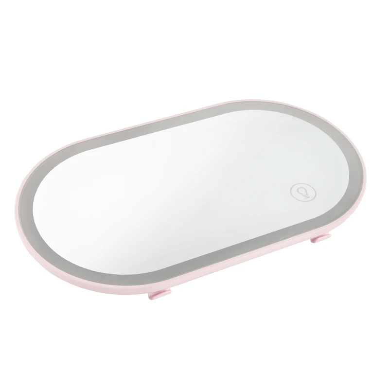 Hot Selling  Auto Makeup Mirror LED Touch Light Car Sun Visor Makeup Mirror Ladies Car HD Makeup Mirror