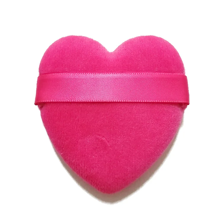 Soft Heart Shaped Powder Puff Makeup Sponge White Powder Puff Triangle for Women Cosmetic