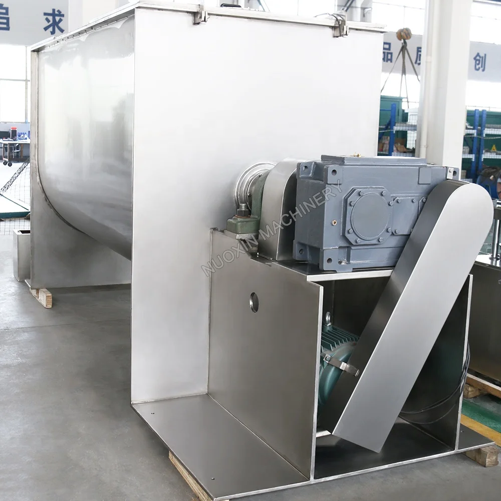 WLDH-3 industrial horizontal type ribbon blender detergent spice mixer dry powder mixing machine
