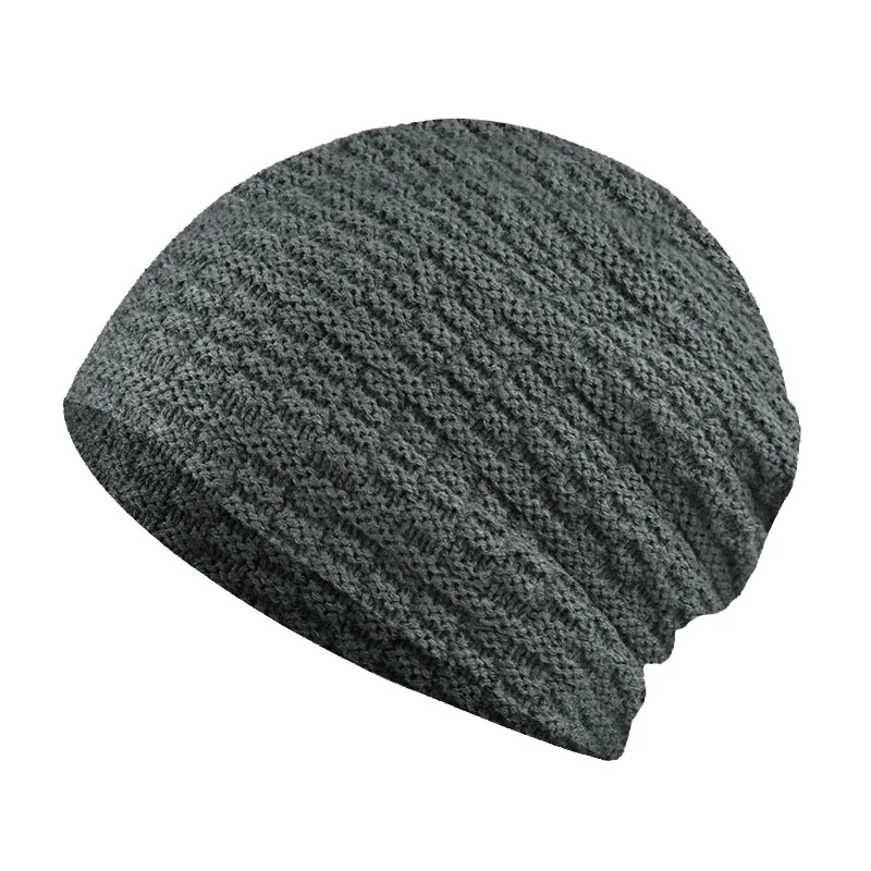 New Style Pure Color Warm Unisex Wool Knit Hats Beanie