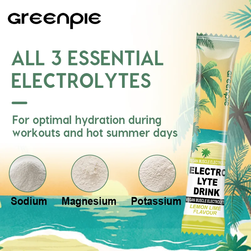 Greenpie Customization Magnesium Potassium Hydration Drink Mix Electrolytes Powder for Boost Endurance Fatigue Supplement