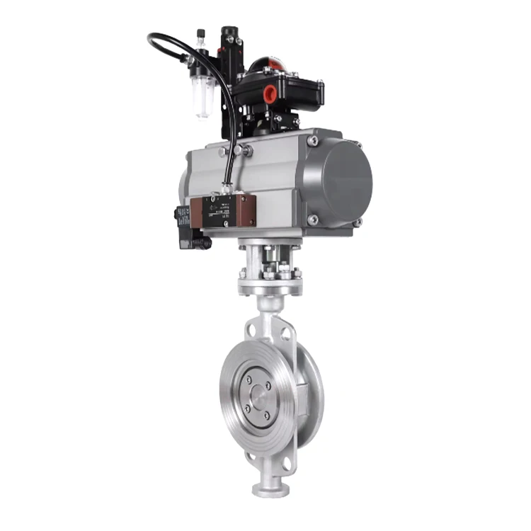 D673W-10R D673W-16R вафли CF8M A351 пневматический клапан-бабочка