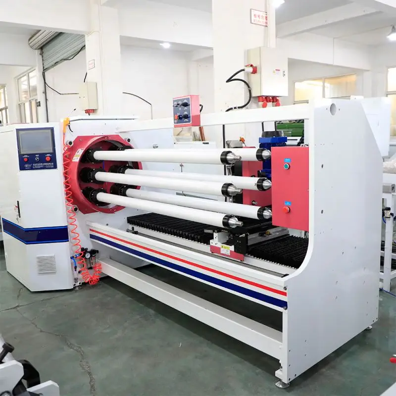 Auto Six Shaft Imported High-grade Double-sided Tape Cutter Machinery PVC Tape Cutting Machine