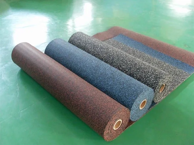 CATY Top one factory produced rubber roll gymnastic mats for fitness rubber Floor anti-slip indoor gym shock absorption