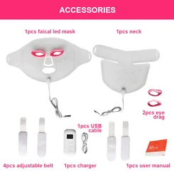 Wholesale Wireless Led Beauty face Mask Infrared Home Use Led Mask Light Therapy Led Facial Masks