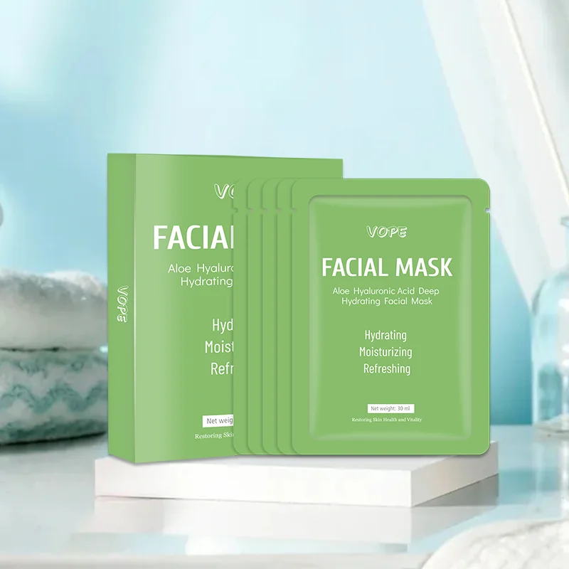 Глубоко увлажняющая маска для лица с алоэ и гиалуроновой кислотой