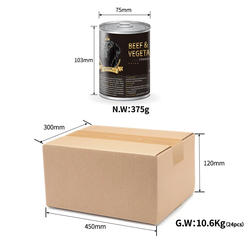 OEM/ODM Chicken Beef Vegetable Wet Pet Food Dog Snack Creamy Treats Dog Canned Food