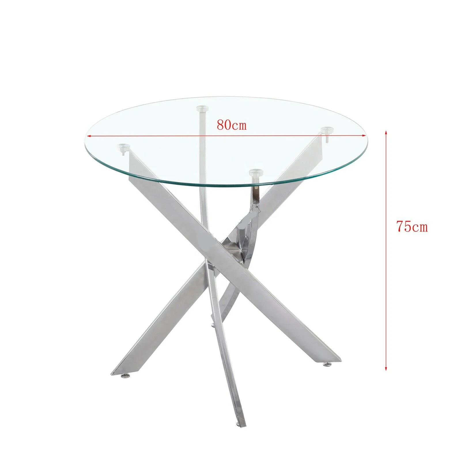 Home Furniture Cheap Price Dining Room Table and Chairs Glass Top Dining Table