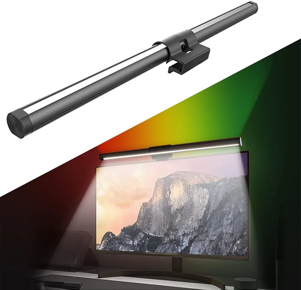 2022 New Design  Dimmable Monitor Mounted Light Computer  Screen Light Bar PC Monitor Lighting Monitor Lamp