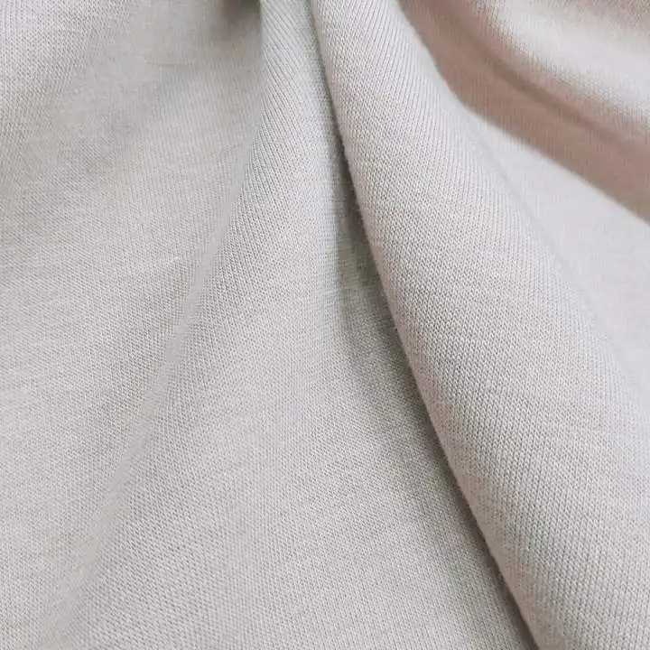 
Eco Recycle Modal Polyester Spandex Interlock Double Knit Fabric Men For Pants 