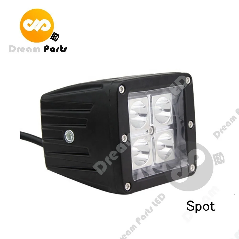 Wholesale 3 inch 9v-32v Square 20w Auto Led Work Light DRL Fog Lamp For ATV SUV Motorcycle Pod Lights