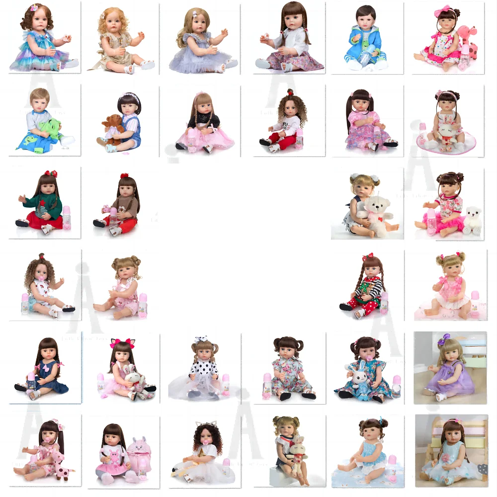 21.65 Inch (55cm) munecas bebes reborn dolls realistic silicone boneca reborn baby boy dolls