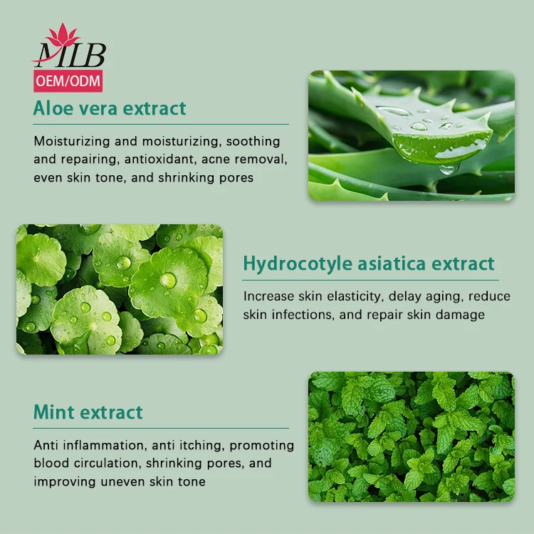 Manufacturer Custom Korea Skincare  Sheet Face Mask Moisturizing Whitening Natural Organic Aloe Vare Facial Mask