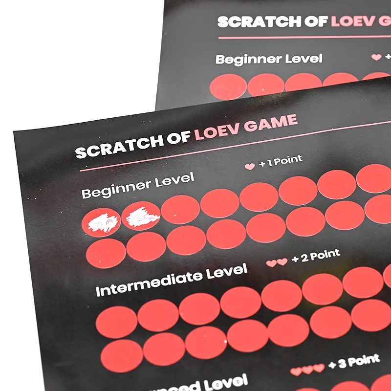 Custom Adult Sex Scratch Off Poster For Love Game Playing Date Night Scratch Poster Creative Gift Party Games For Couple